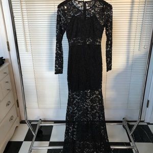 black lace Maxi dress